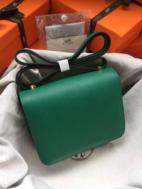 Hermes Z6 Malachite Constance Epsom leather 18cm Gold Hardware