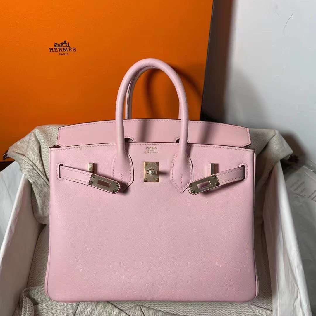 Hermes Sakura Pink  Birkin 25 cm Swift Gold Hardware