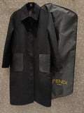 Fendi COAT Black wool Double-sided coat