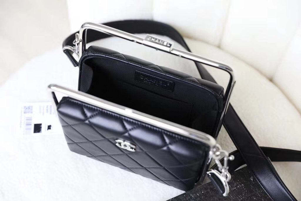Chanel Lambskin Black Clutch
