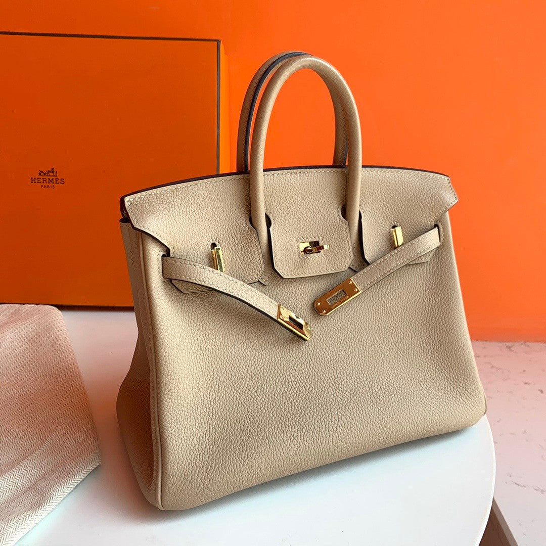 Hermes S2 Trench Birkin 25 cm Togo Gold Hardware