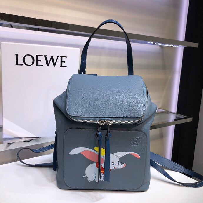 Loewe Goya Dumbo Backpack Stone Blue