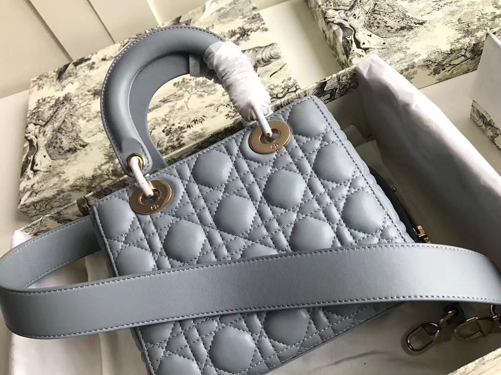 Christian Dior MY ABCDIOR LAMBSKIN BAG Blue