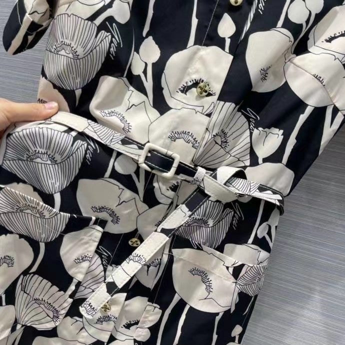 Gucci Poppy flowers print jersey dress