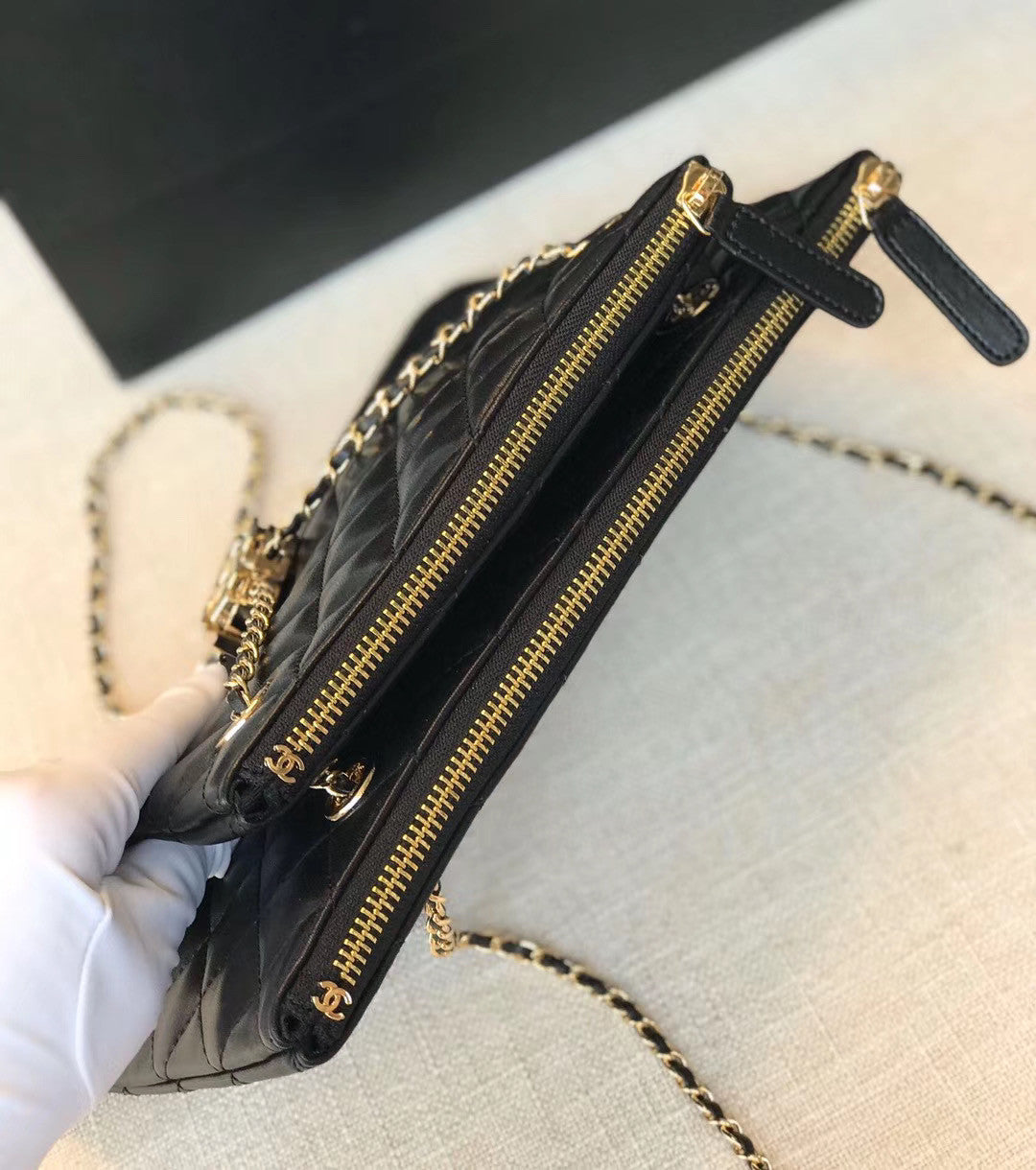 Chanel Clutch With Chain Black