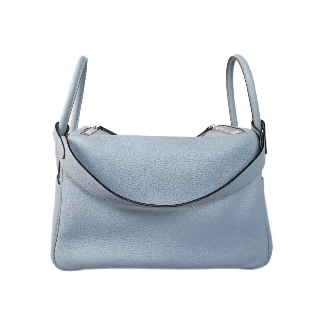 Hermes Lindy 30 Blue Lin Togo Palladium Hardware