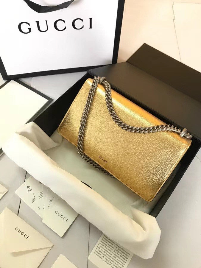 Gucci Gold Dionysus small shoulder bag