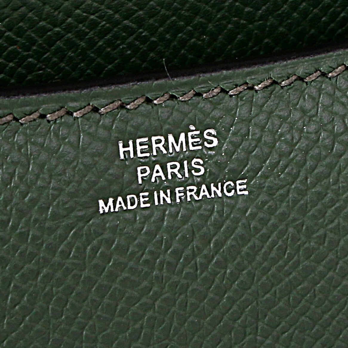 Hermes  Vert Anglais 2Q Constance 18 Epsom bag with Palladium Hardwares