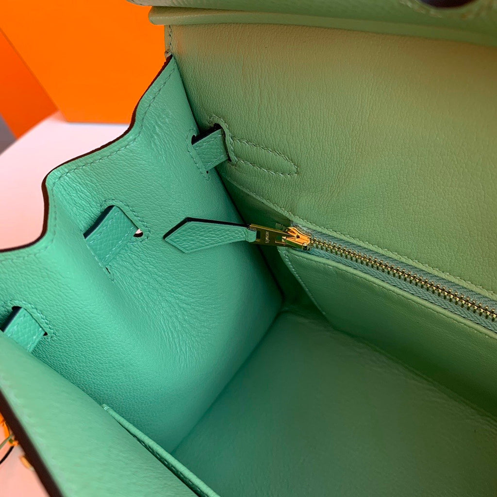 Hermes 3I Vert Criquet Birkin 25 cm Epsom Gold Hardware