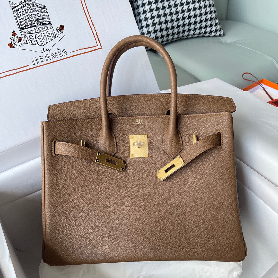 Hermès Birkin 30 cm 3G Alezan Togo Leather Gold Hardware