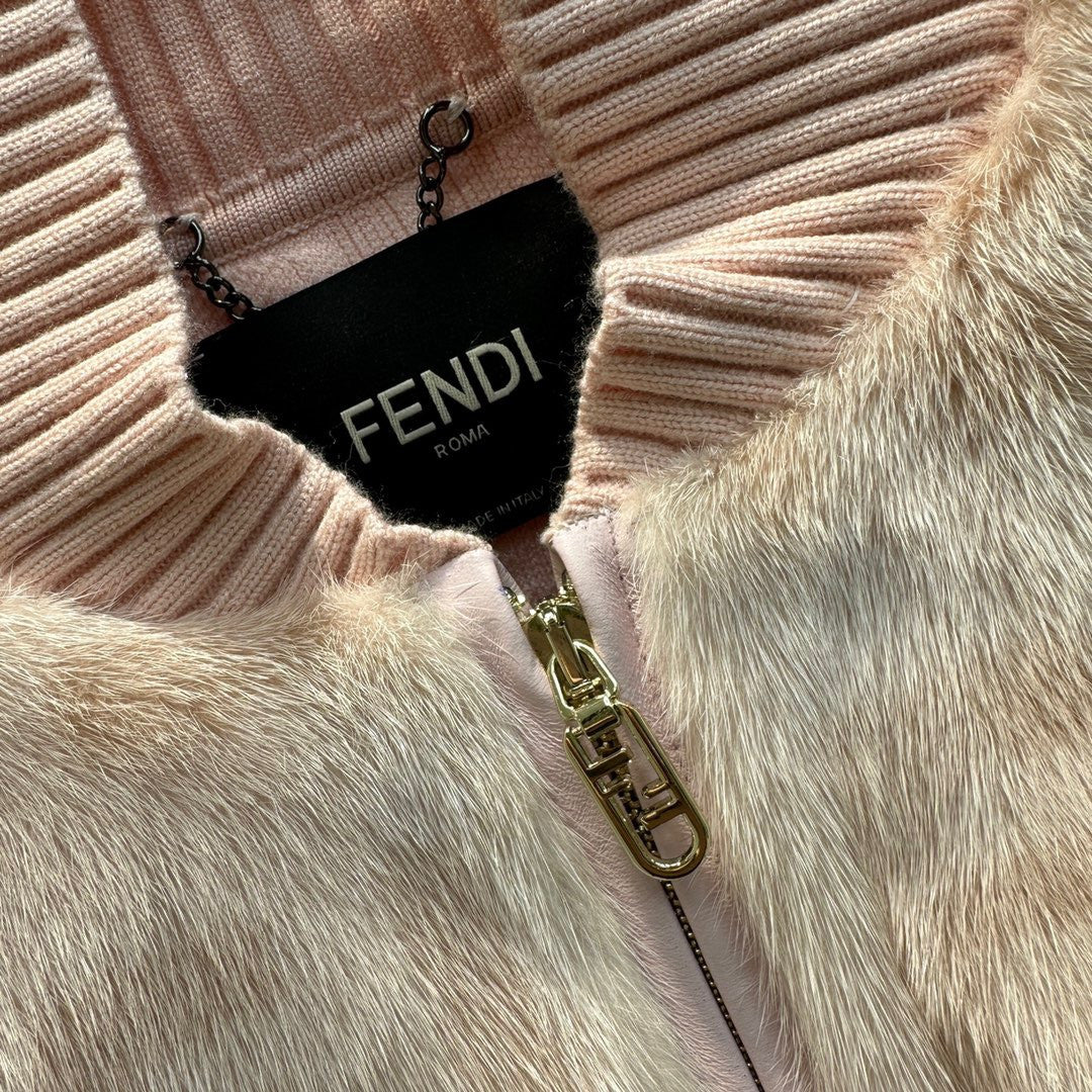 Fendi Bomber jacket Pink mink bomber