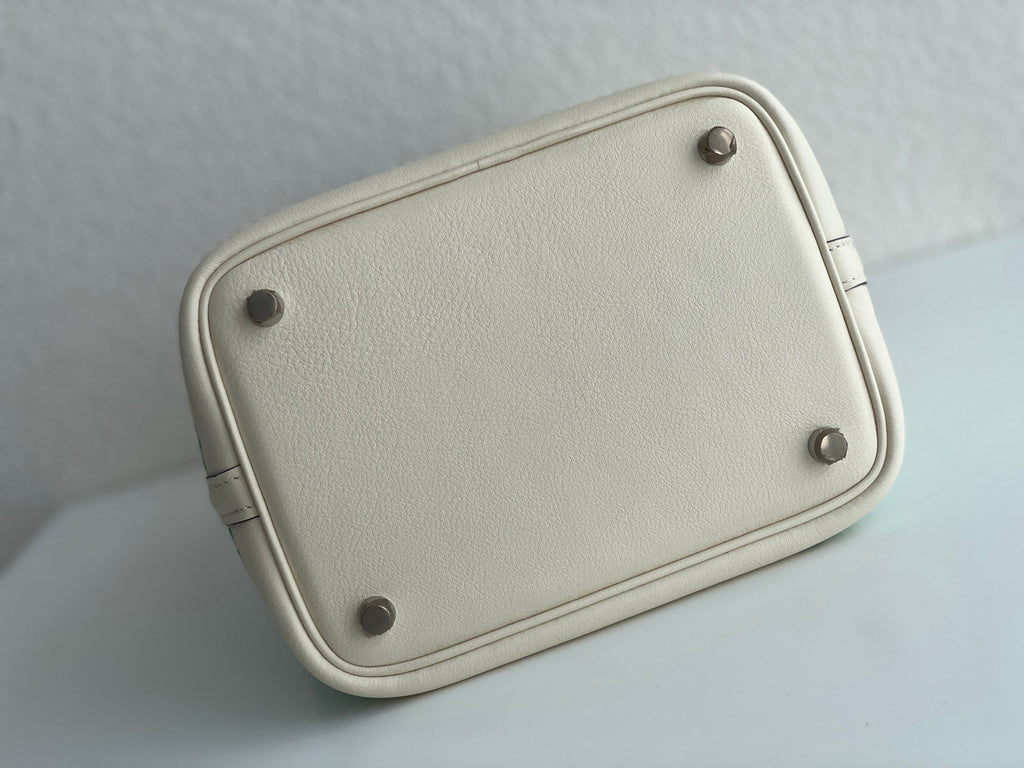 Hermès "Lucky Daisy" NataSwift Picotin Lock 18 Palladium Hardware, 2022
