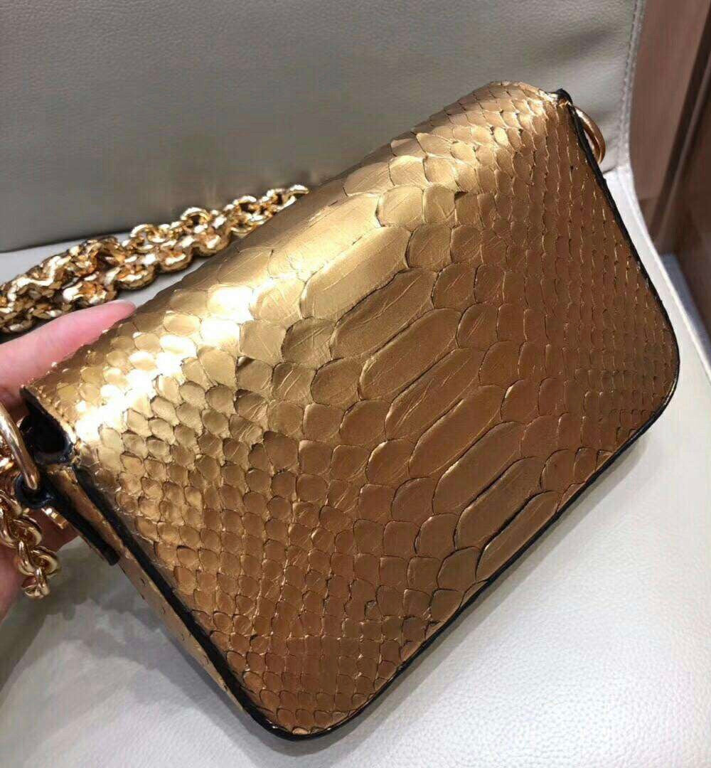 Tom Ford PYTHON MEDIUM CHAIN NATALIA ROSE GOLD