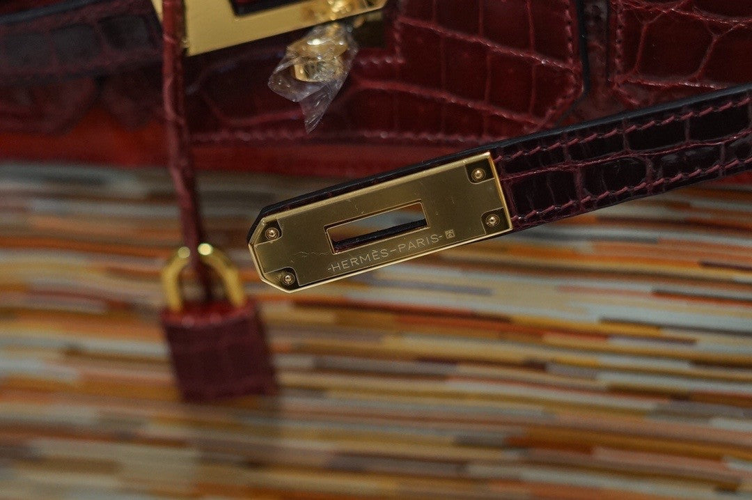 Hermes Niloticus Crocodile  Vibrato Leather BIRKIN 25CM Multiple color I I