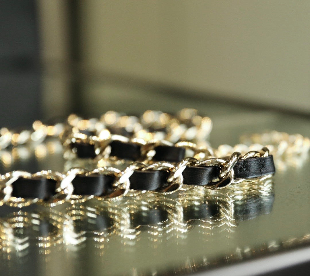 Chanel metal bag belt