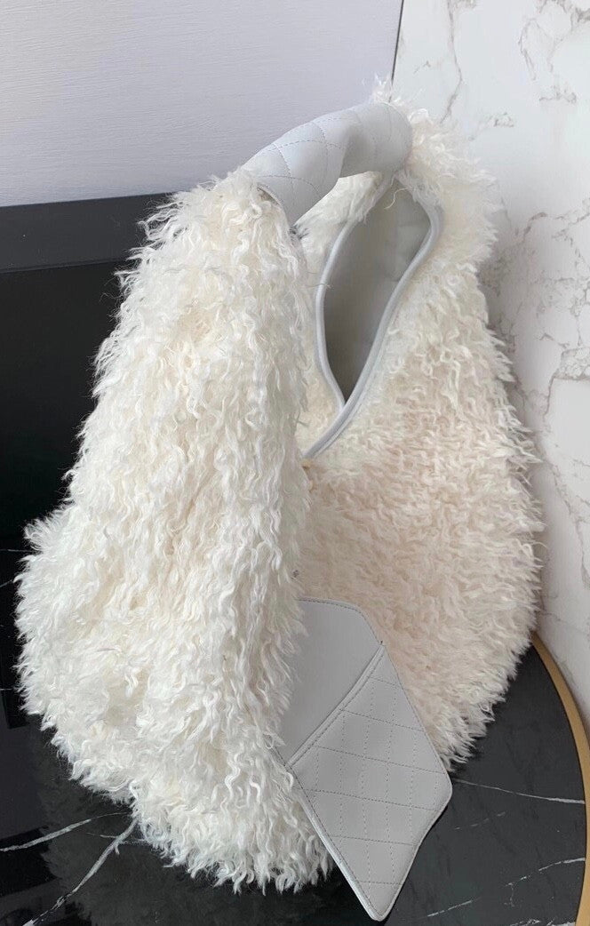 Chanel Large Hobo Bag White