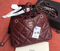 Chanel Shopping Bag SS2019 Bordeaux