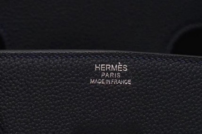 Hermes LIMITED EDITION  ''ENDLESS ROAD - NIGHT'' HAC BIRKIN 50  TOGO, SWIFT & CLÉMENCE LEATHER WITH PALLADIUM HARDWARE