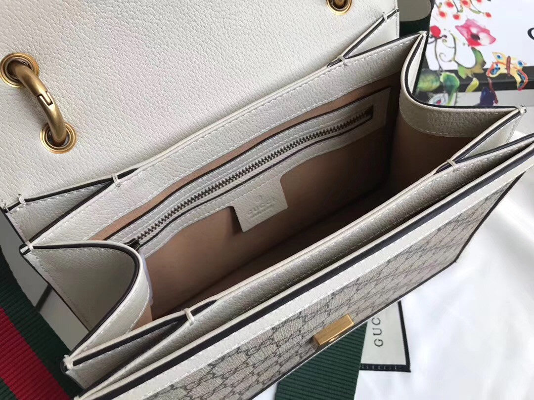 Gucci Queen Margaret small top handle bag White