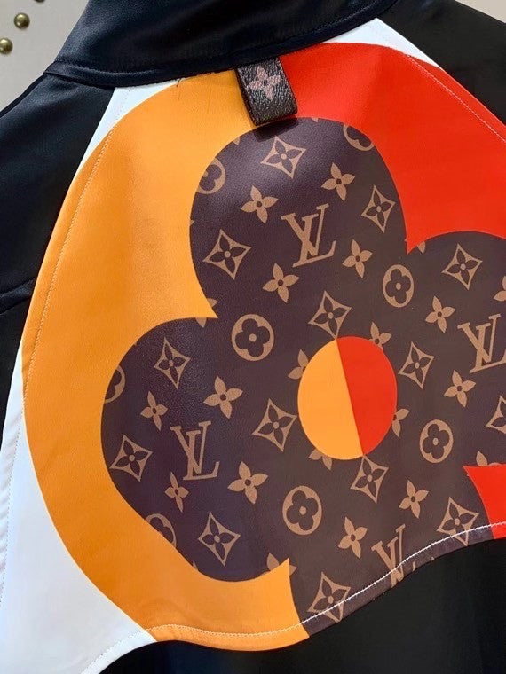 Louis Vuitton 1A8LXL  GAME ON MACRO MONOGRAM SILK TWILL BOMBER JACKET