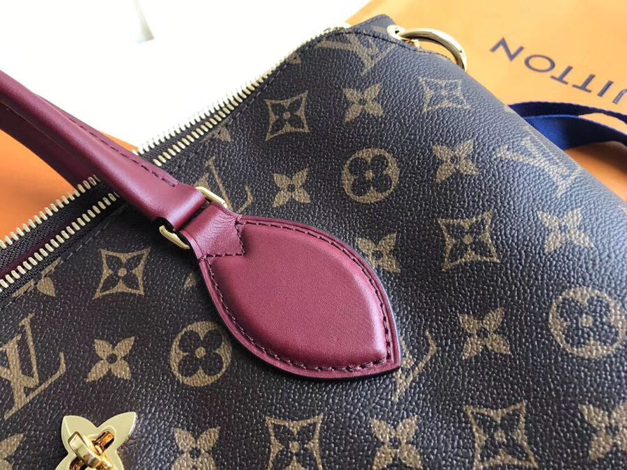 Louis Vuitton M44348 FLOWER ZIPPED TOTE MM