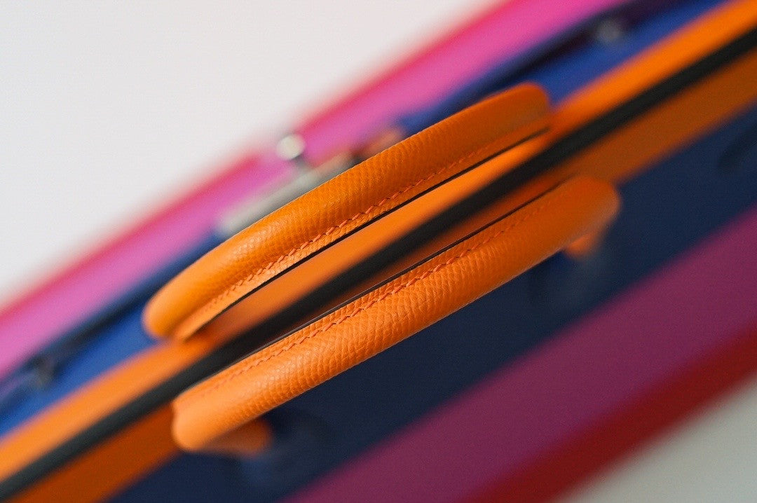 HERMÈS SUNSET RAINBOW SELLIER BIRKIN 35CM IN EPSOM LEATHER WITH PALLADIUM HARDWARE