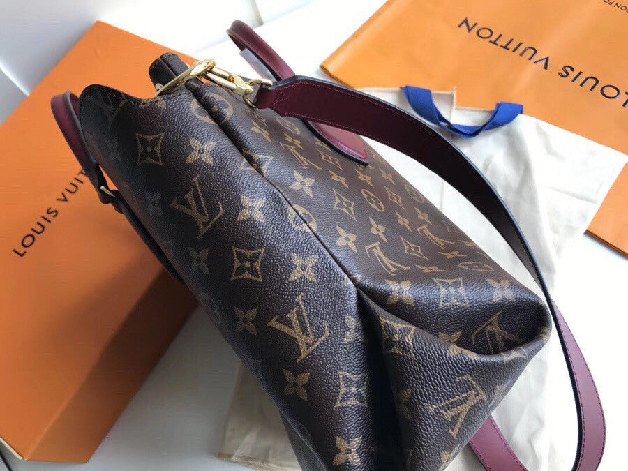 Louis Vuitton M44348 FLOWER ZIPPED TOTE MM