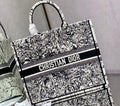 Christian Dior DIOR BOOK TOTE Latte Multicolor Dior Zodiac Embroidery