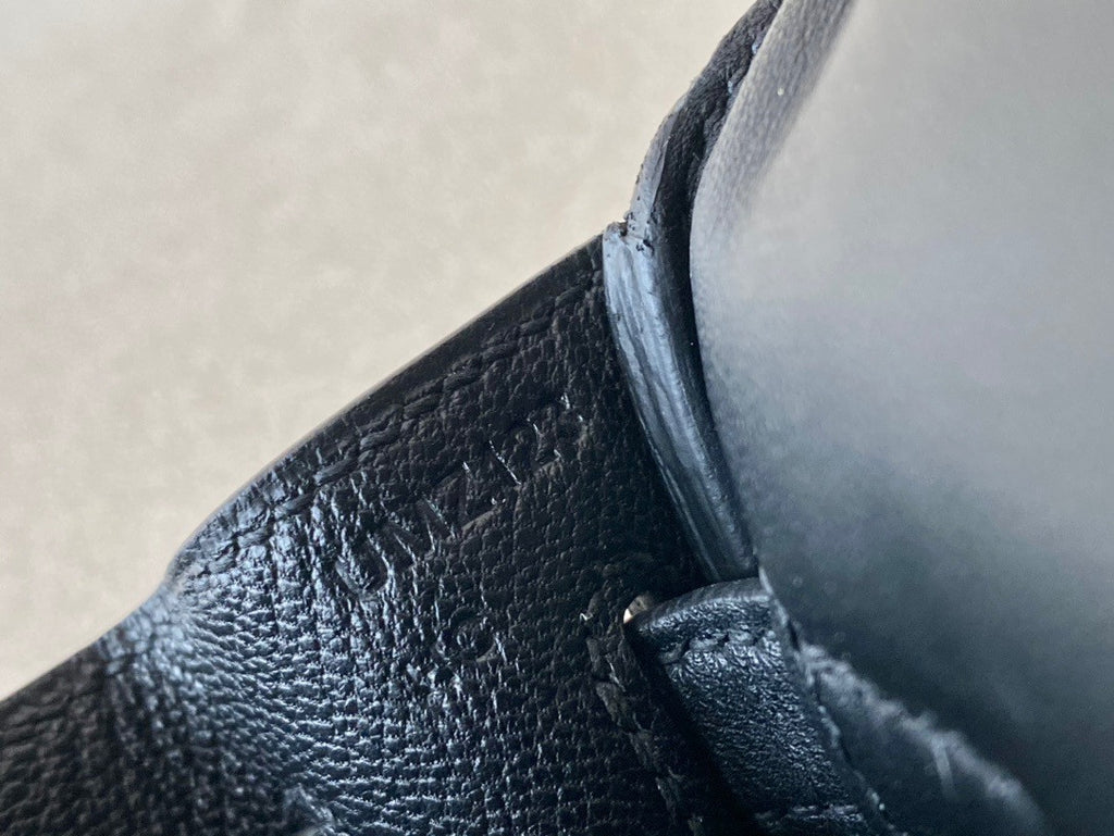 Hermes Black Kelly 25 cm Swift Gold Hardware.