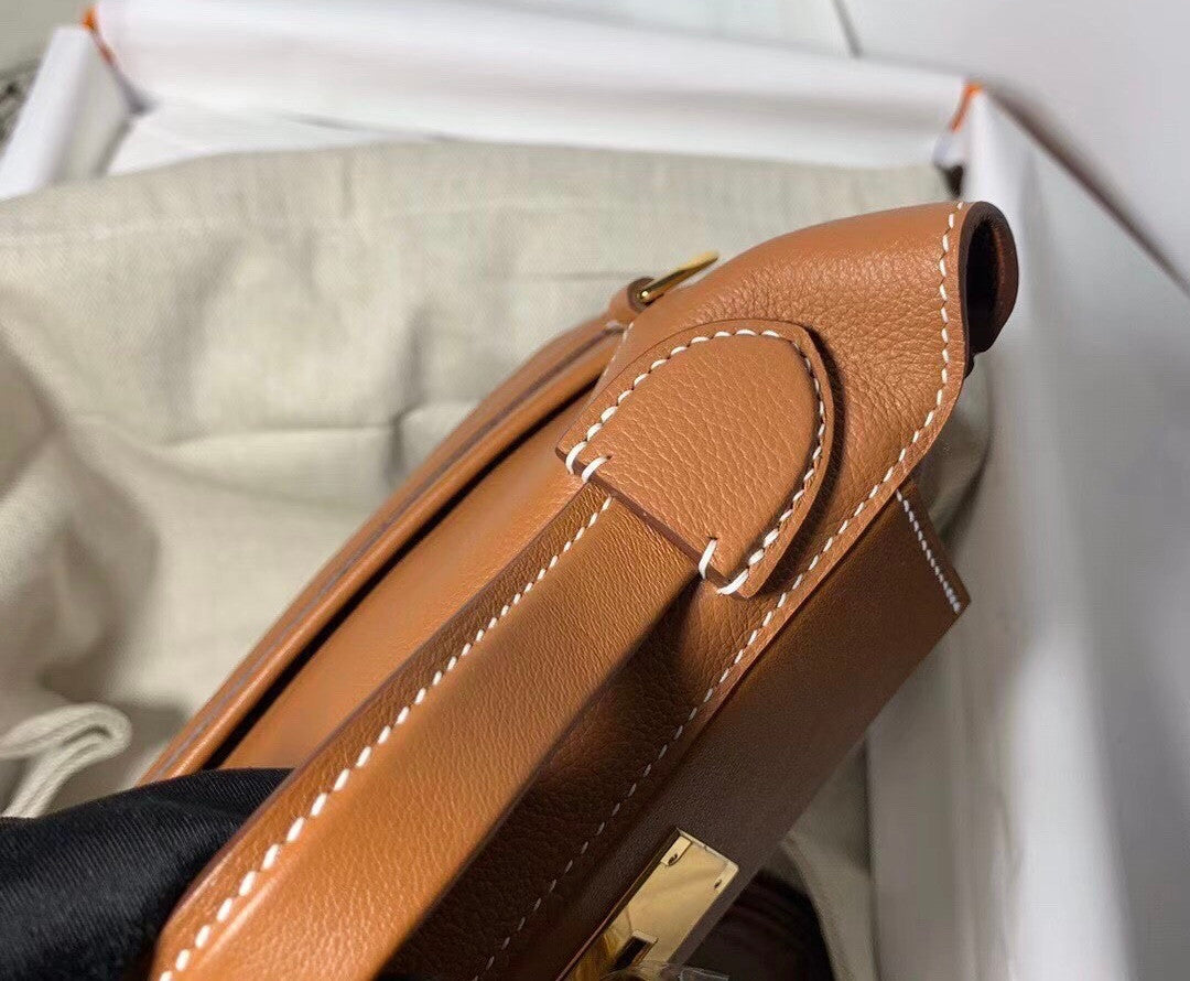 Hermès Mini 24/24 – 21 Bag Gold Evercolor/Swift leather