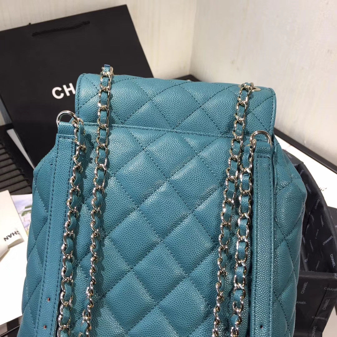 Chanel DUMA LEATHER BACKPACK BLUE