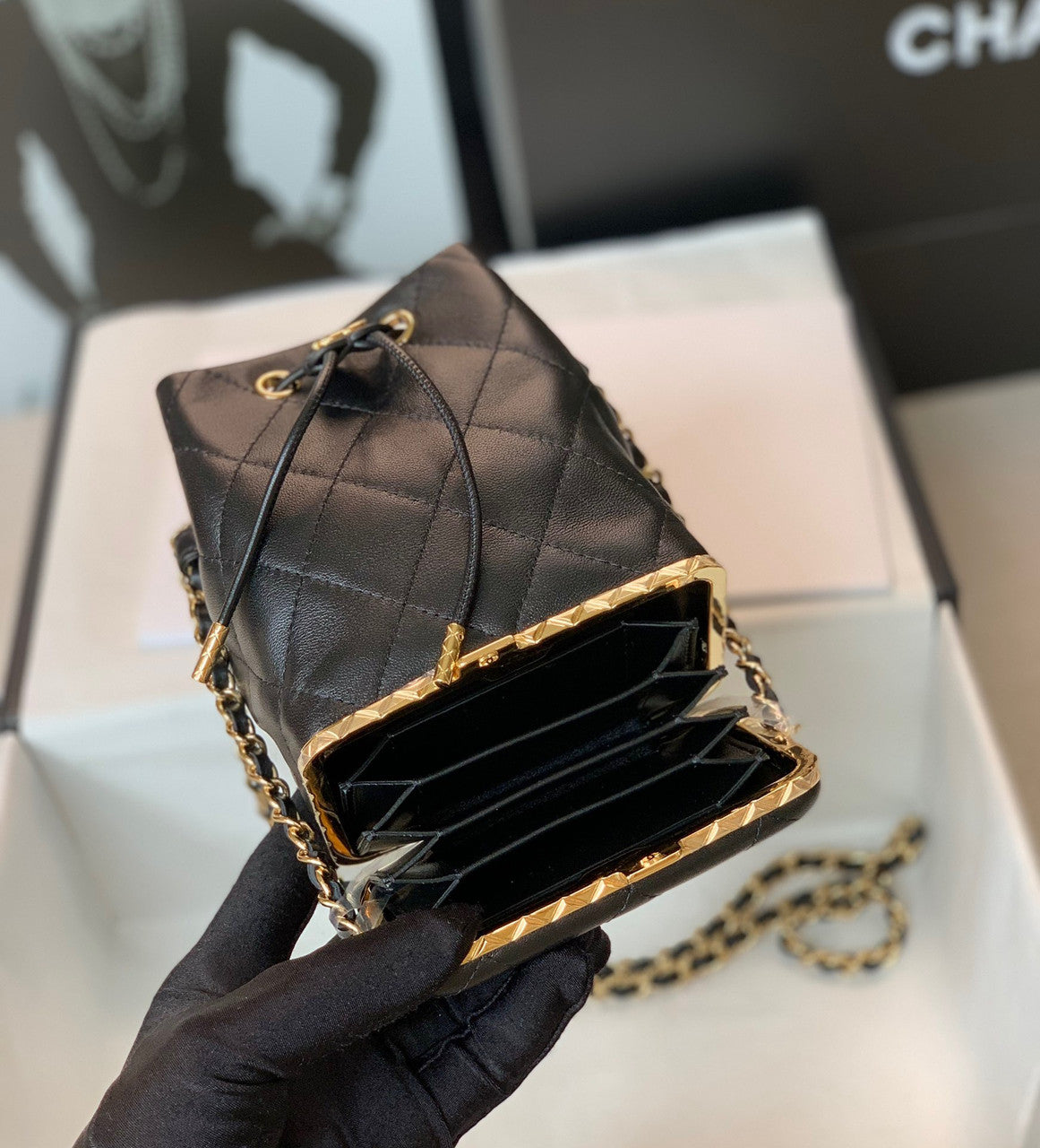Chanel SMALL BUCKET WITH CHAIN