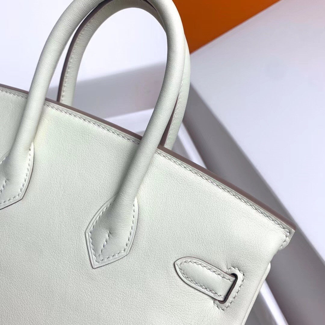 Hermes C10 Craie Birkin 25 cm Swift Gold Hardware
