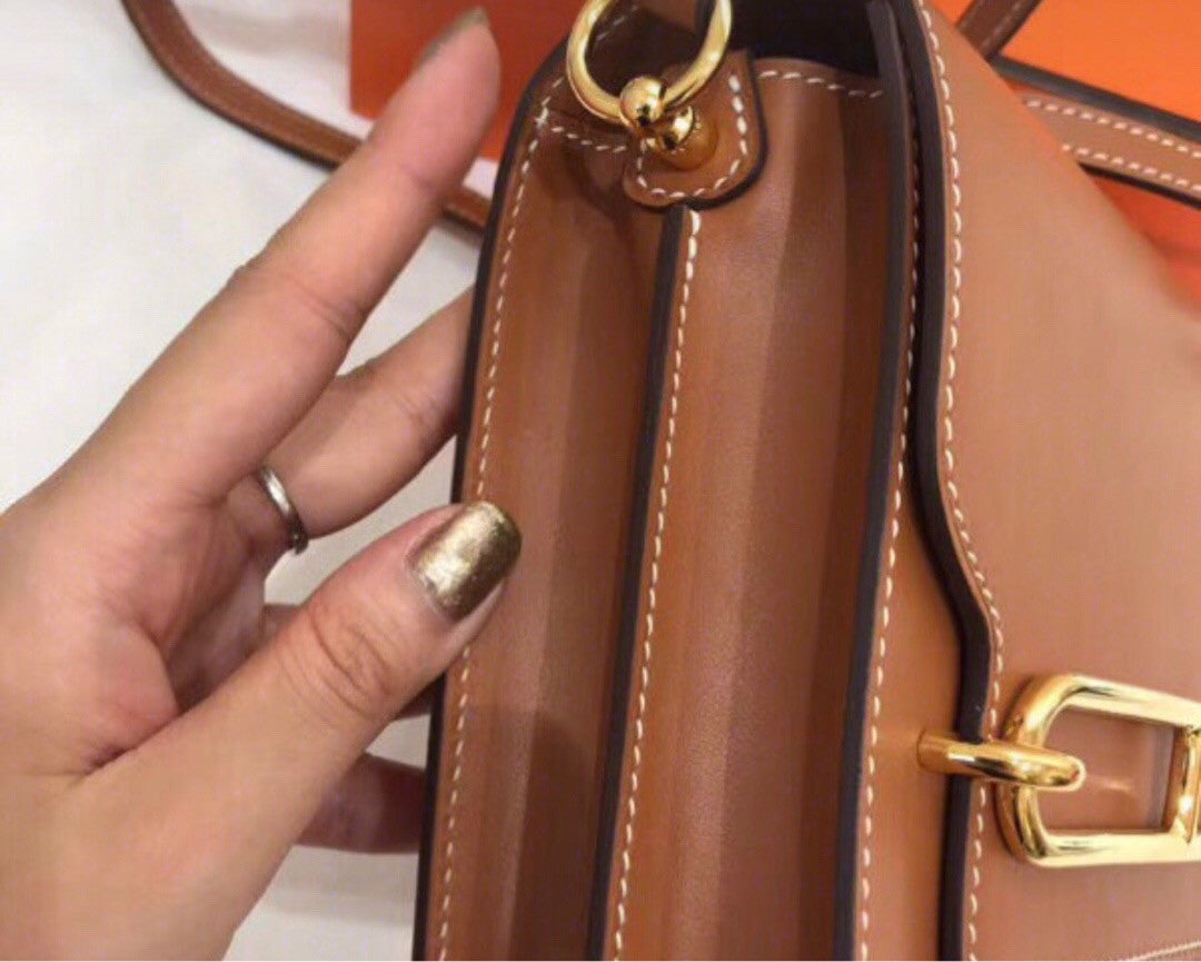 Hermes Barenia Leather Gold Roulis Bag
