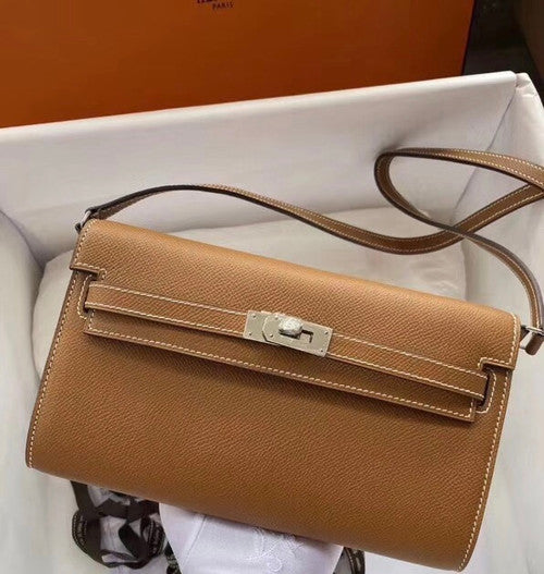 Hermes Kelly Wallet to Go Gold EPSOM PHW