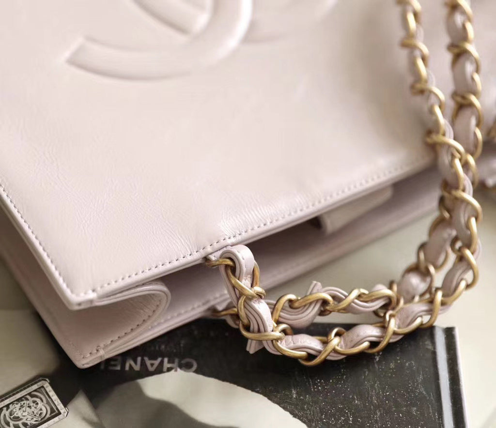 Chanel Lilac Shopping Bag AS1945