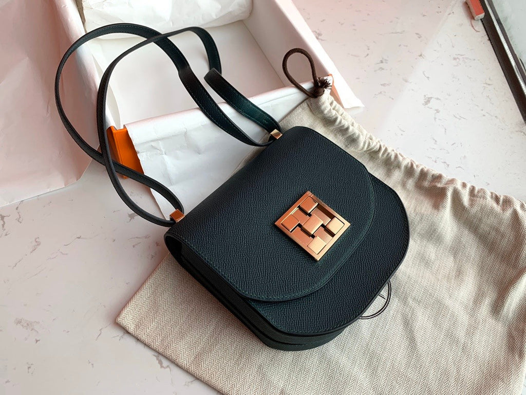 Hermes 6O Vert Cypres Mosaique au 24 - 17 bag Gold Hardware