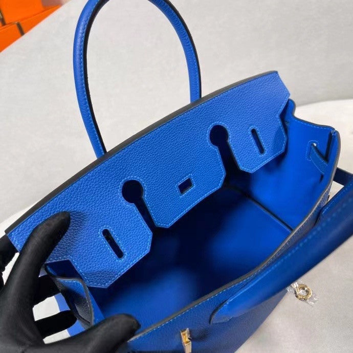 Hermès Birkin 30 cm Blue France Togo Leather Gold Hardware