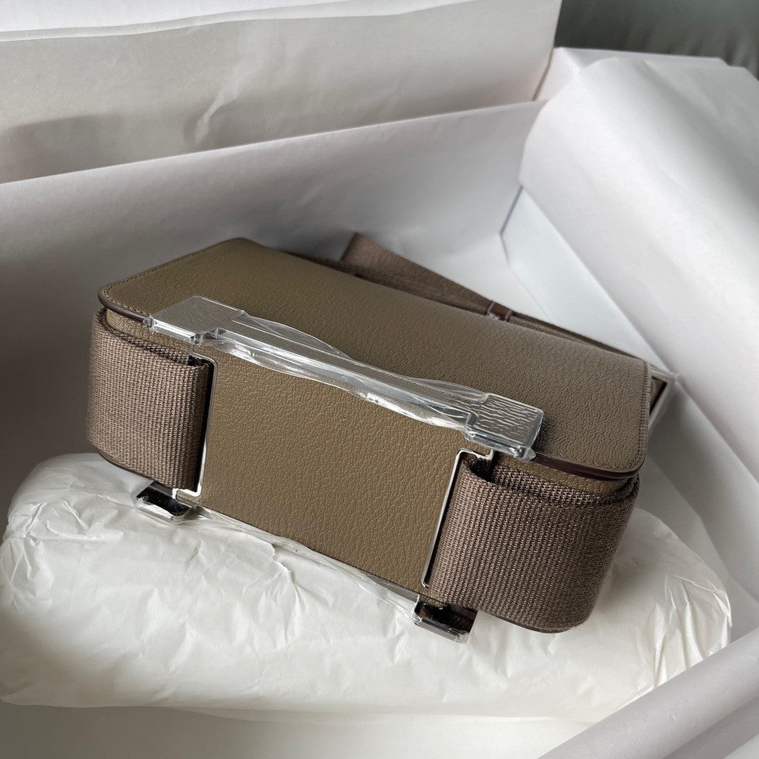 Hermès Geta Etoupe Chevre Palladium Hardware