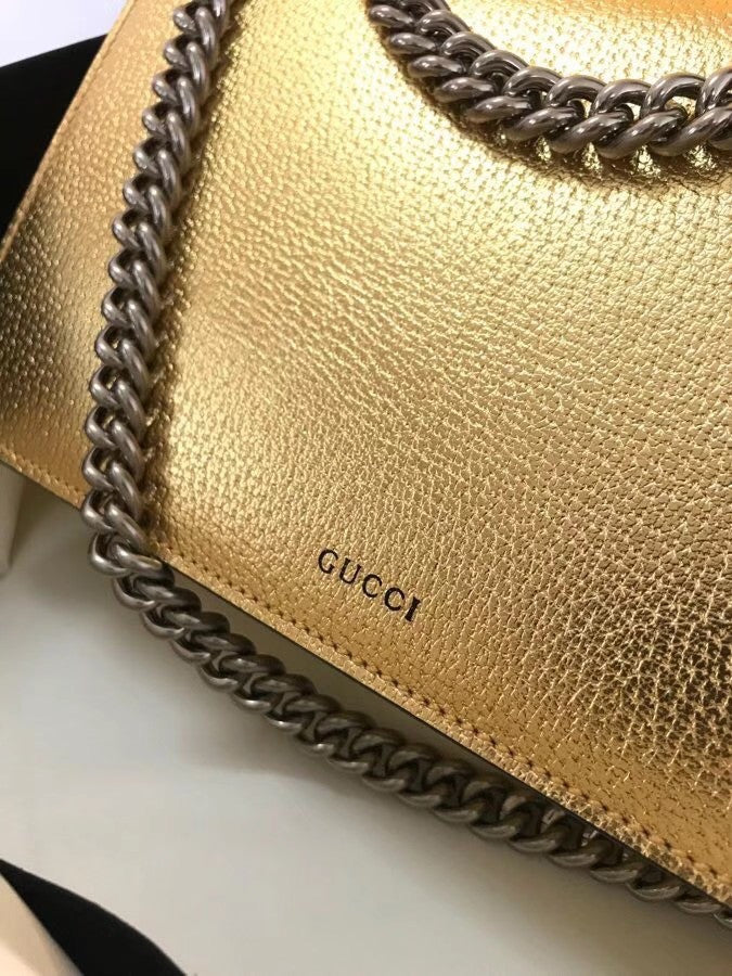 Gucci Gold Dionysus small shoulder bag