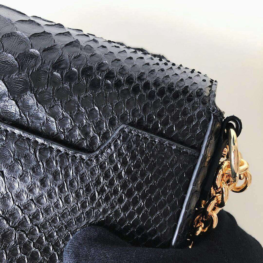 Tom Ford PYTHON MEDIUM CHAIN NATALIA BLACK