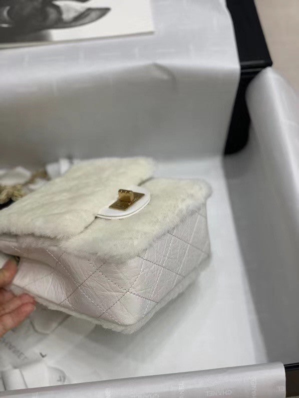Chanel Mini 2.55 Handbag White