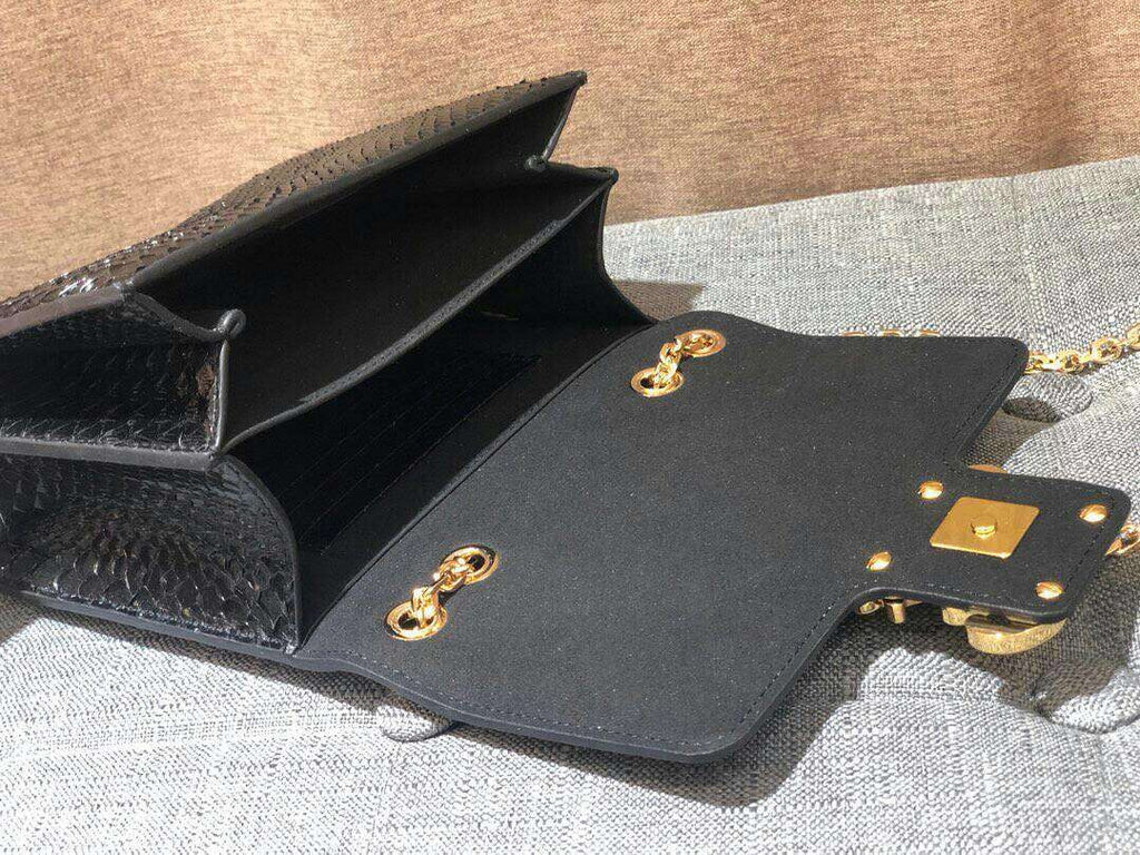 Fendi KARLIGRAPHY Black elaphe bag