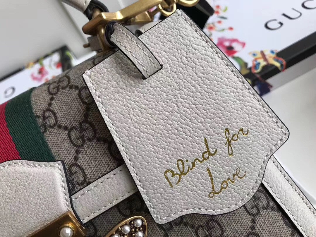 Gucci Queen Margaret small top handle bag White