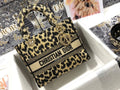 Christian Dior MEDIUM LADY D-LITE BAG Beige Multicolor Mizza Embroidery