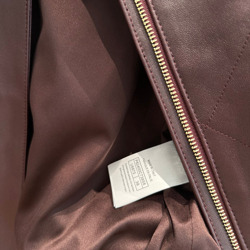 Chanel Quilted Leather Bomber Jacket with Detachable Fur Collar and CC Logo Buttons — Fall/Winter 2026-2027 Chanel