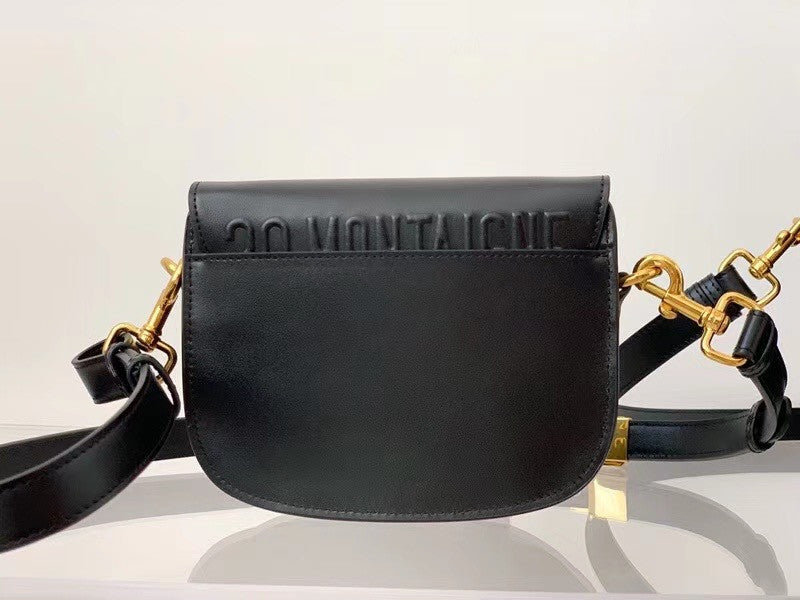 Christian Dior MEDIUM DIOR BOBBY BAG Dark Black Box Calfskin