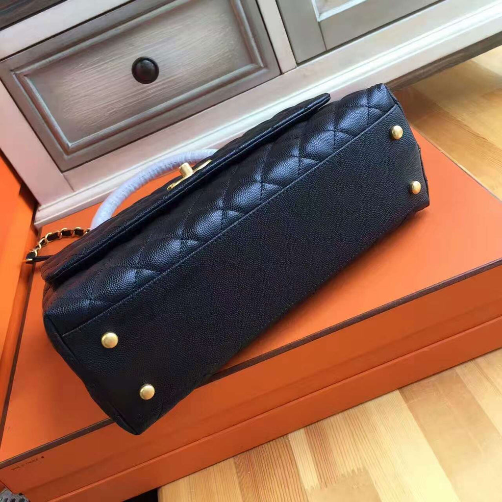 Chanel Coco Handle Bag with Lizard Handle Style Code A92992