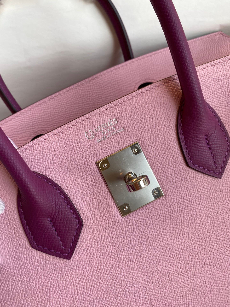 Hermès Mauve Sylvestre/Anemone Birkin 30 cm Epsom Leather Palladium Hardware