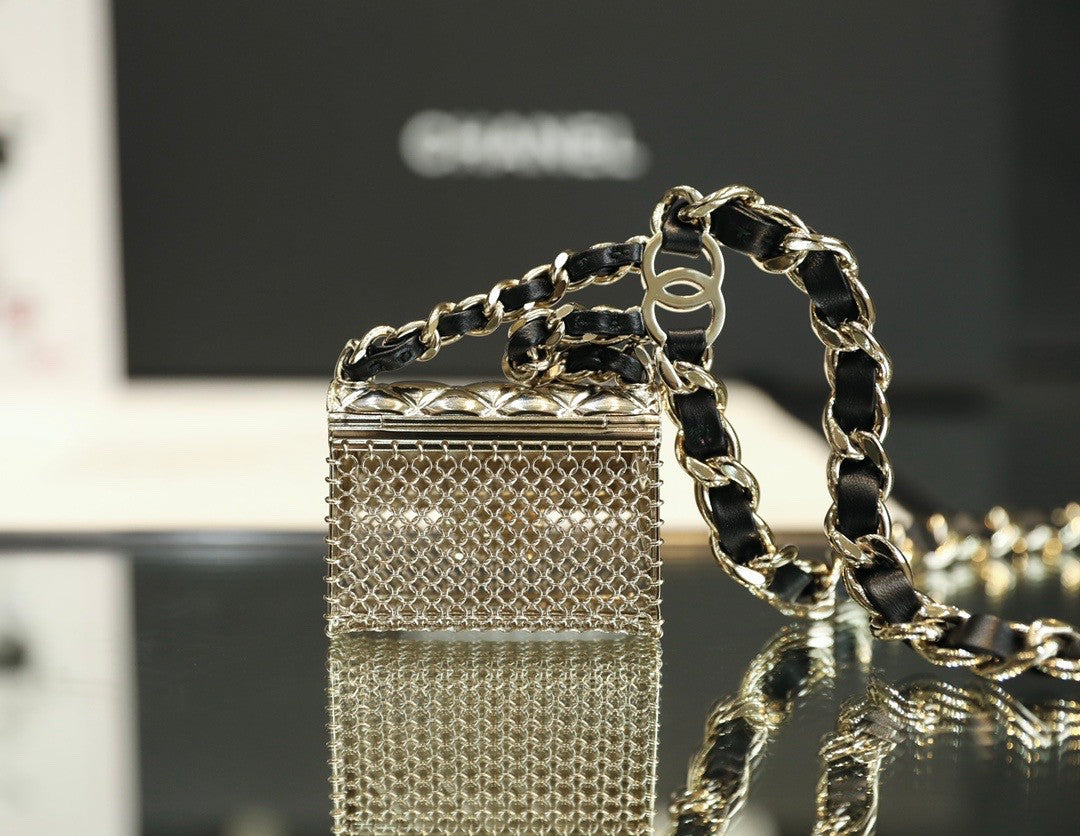Chanel metal bag belt